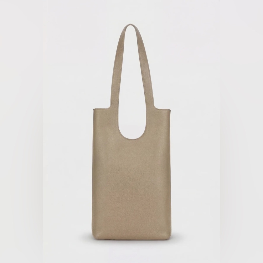 Dolores Square Tote in Beige NWT